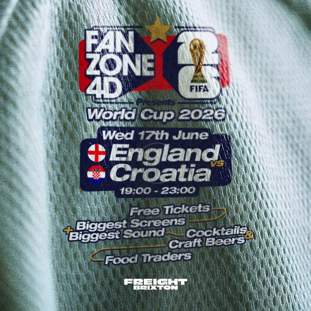 World Cup Showdown: England v Croatia Live Screening at Freight Brixton