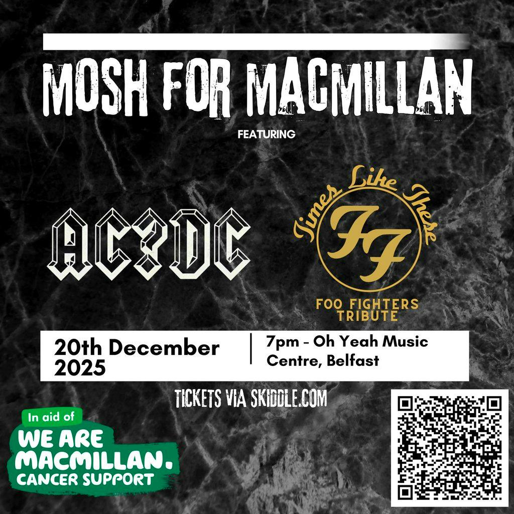 Mosh for Macmillan 2025 at Oh Yeah Music Centre
