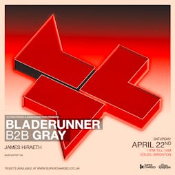 Supercharged x Basskonnection presents Bladerunner b2b Gray Tickets | The Volks Nightclub Brighton  | Sat 22nd April 2023 Lineup