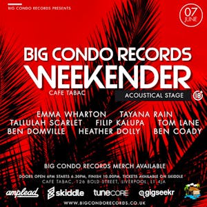 Big Condo Records Weekender Acoustical Stage