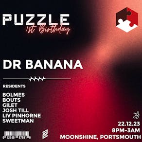 Puzzles 1st Birthday with DR BANANA
