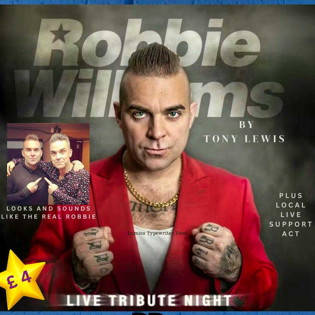 Robbie Williams Tribute - By Tony Lewis at The Parkway Sports Bar, Lounge And Function Suite