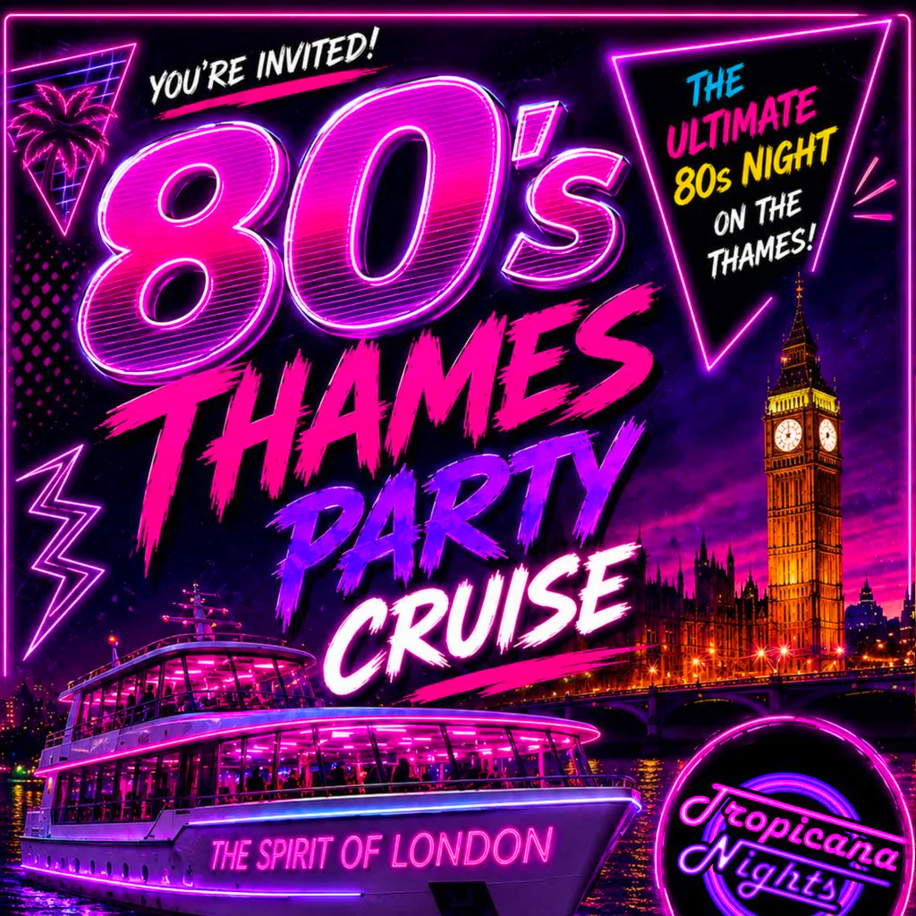 Tropicana Nights Thames Party Cruise 2026! at Temple Pier