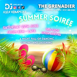 The Summer Soirée 2022 Tickets | The Grenadier Pub Liverpool  | Sat 25th June 2022 Lineup