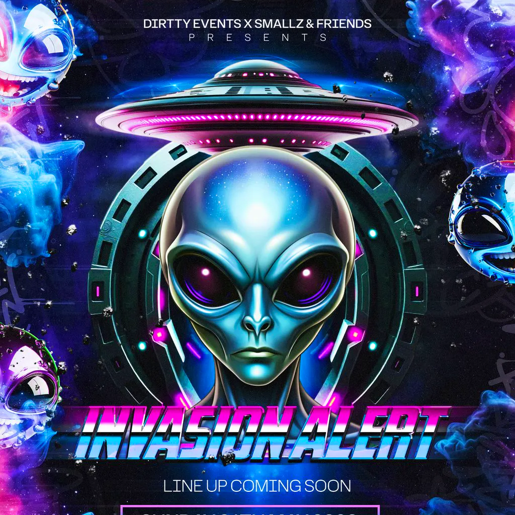 INVASION ALERT  Dirtty Events x DJ Smallz & Friends ROOF TOP at Hush Huddersfield