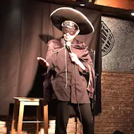 Live podcast with a professional comedian at Old London Road Cafe
