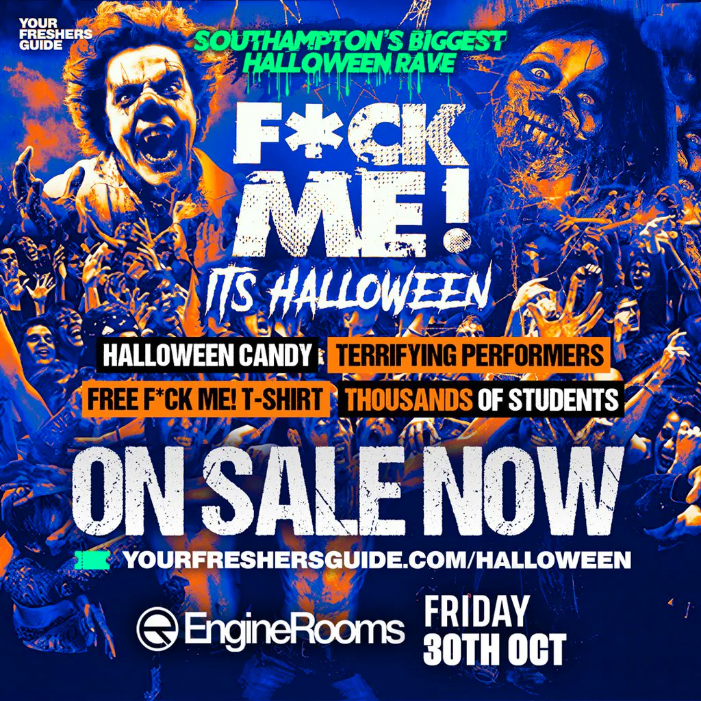 F*CK ME It's Halloween | Southampton Freshers 2026 at EngineRooms