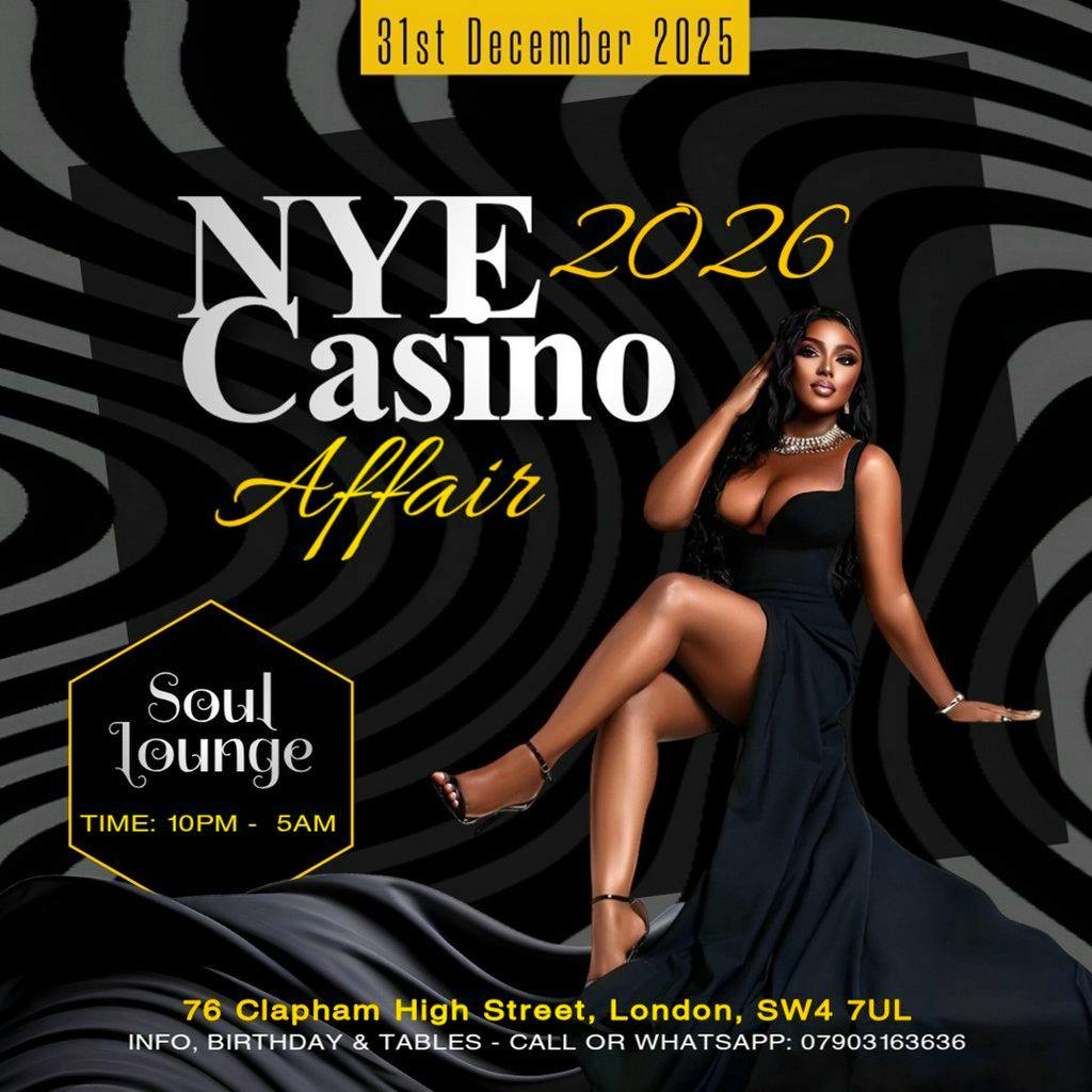 Casino Affair New Years Eve Party at Soul Lounge Clapham