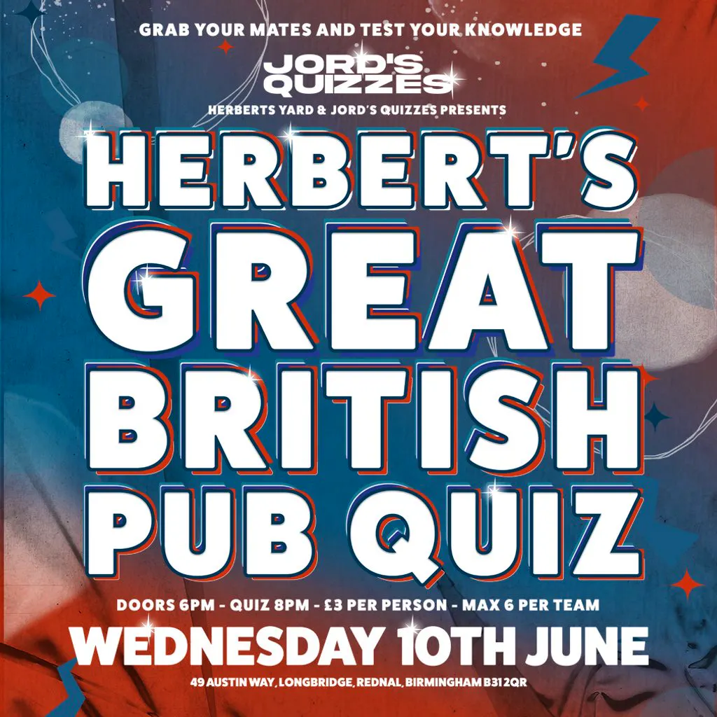 The Great British Pub Quiz at Herberts Yard