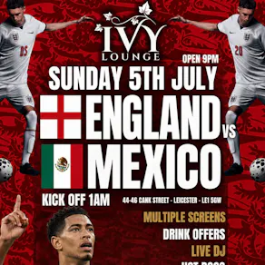 England vs Mexico