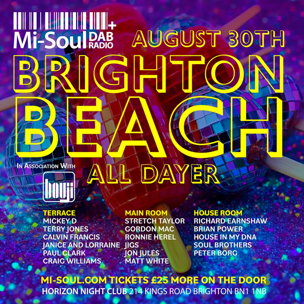 Mi-Soul Brighton Beach Alldayer at Horizon Club