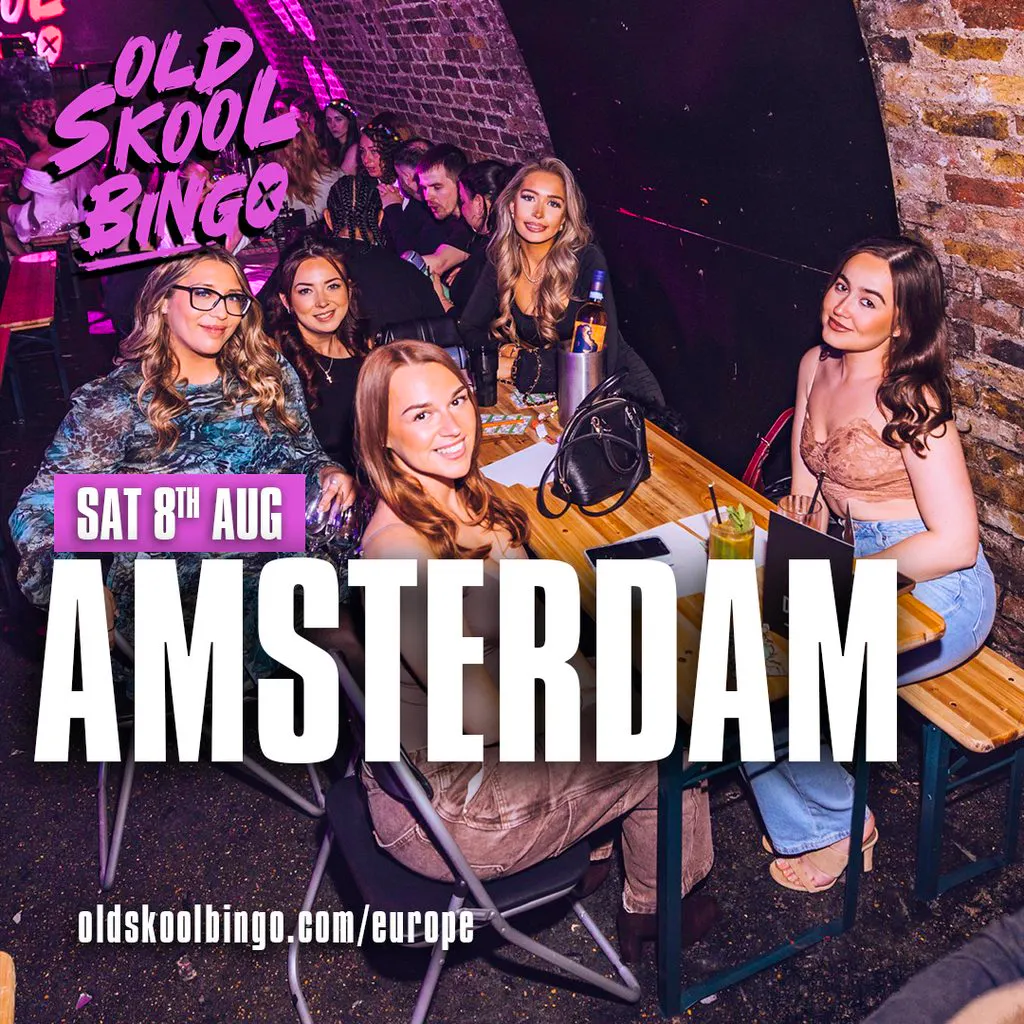 Old Skool Bingo Sat 8th August Amsterdam at Club Up