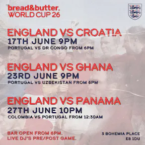 England vs Ghana @ Bread and Butter Arch