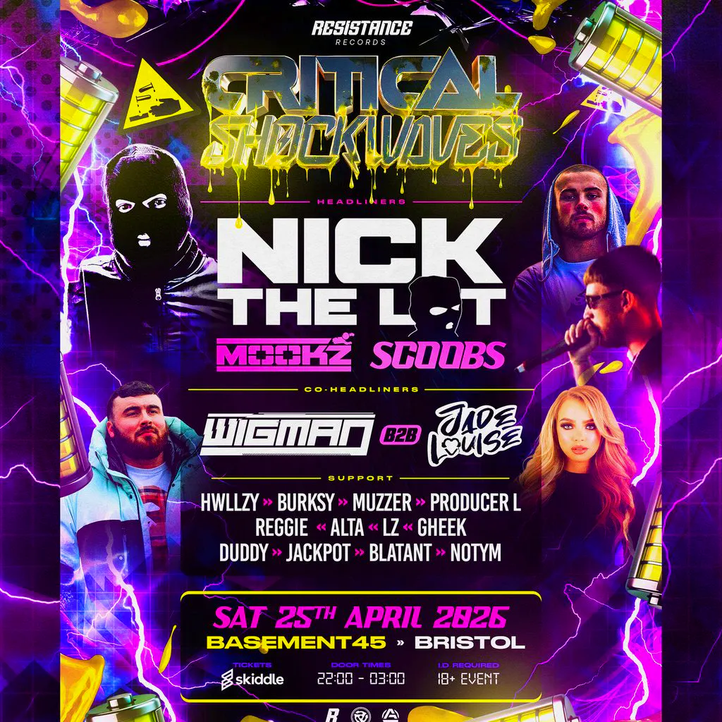 Resistance records presents: Critical Shockwaves at Basement 45
