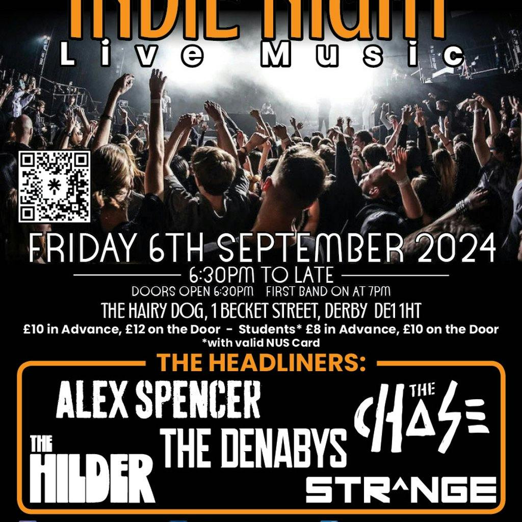 The Indie Night | The Hairy Dog Derby Fri 06 September 2024