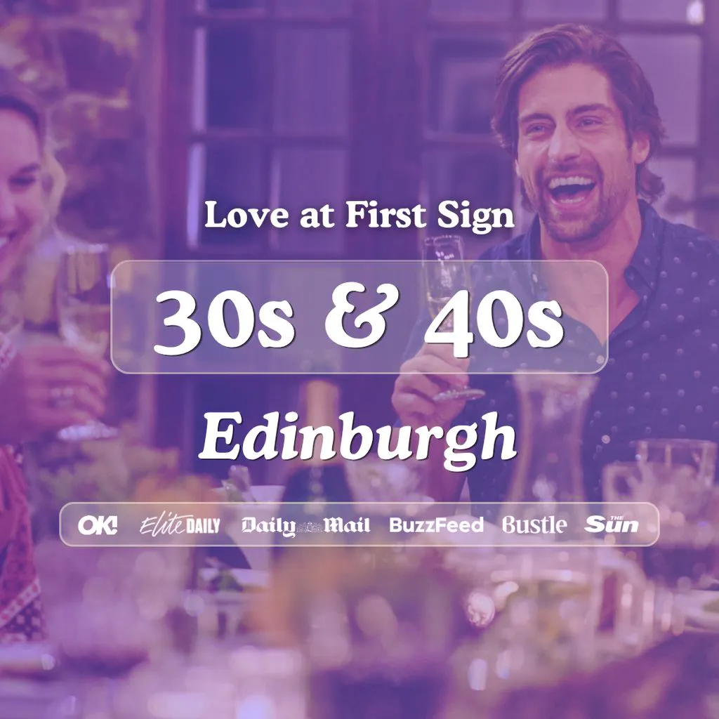 30s & 40s Singles Night @ Alchemist Edinburgh|Love at First Sign at The Alchemist George Street