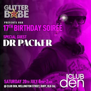 Glitterbabe birthday soirée with Dr Packer