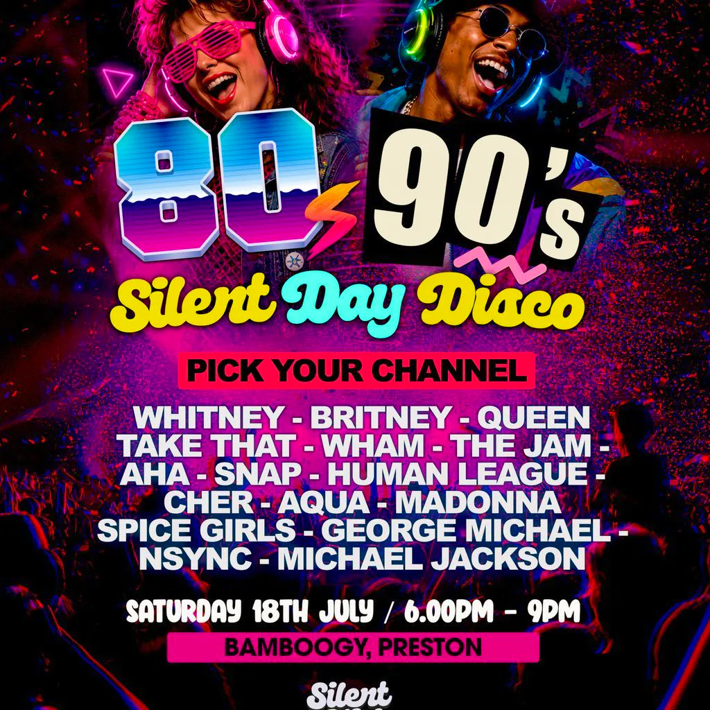 80's v 90's - Silent Disco Club Daytime Party at Stage City Preston