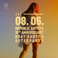 Republic Artists 16th Anniversary: Boat Party & afterparty at Golden Jubilee (boat)