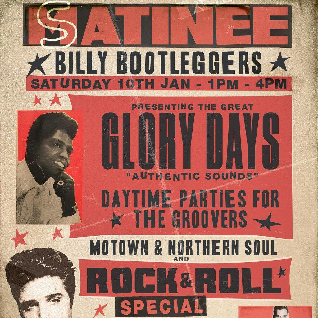 GLORY DAYS - Motown, Northern Soul and Rock & Roll Special at Billy Bootleggers Nottingham