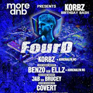MORE.DNB Presents KORBZ Bday Bash With HEADLINER - FourD at Babas Bar, 5 Crouch St, Co33en