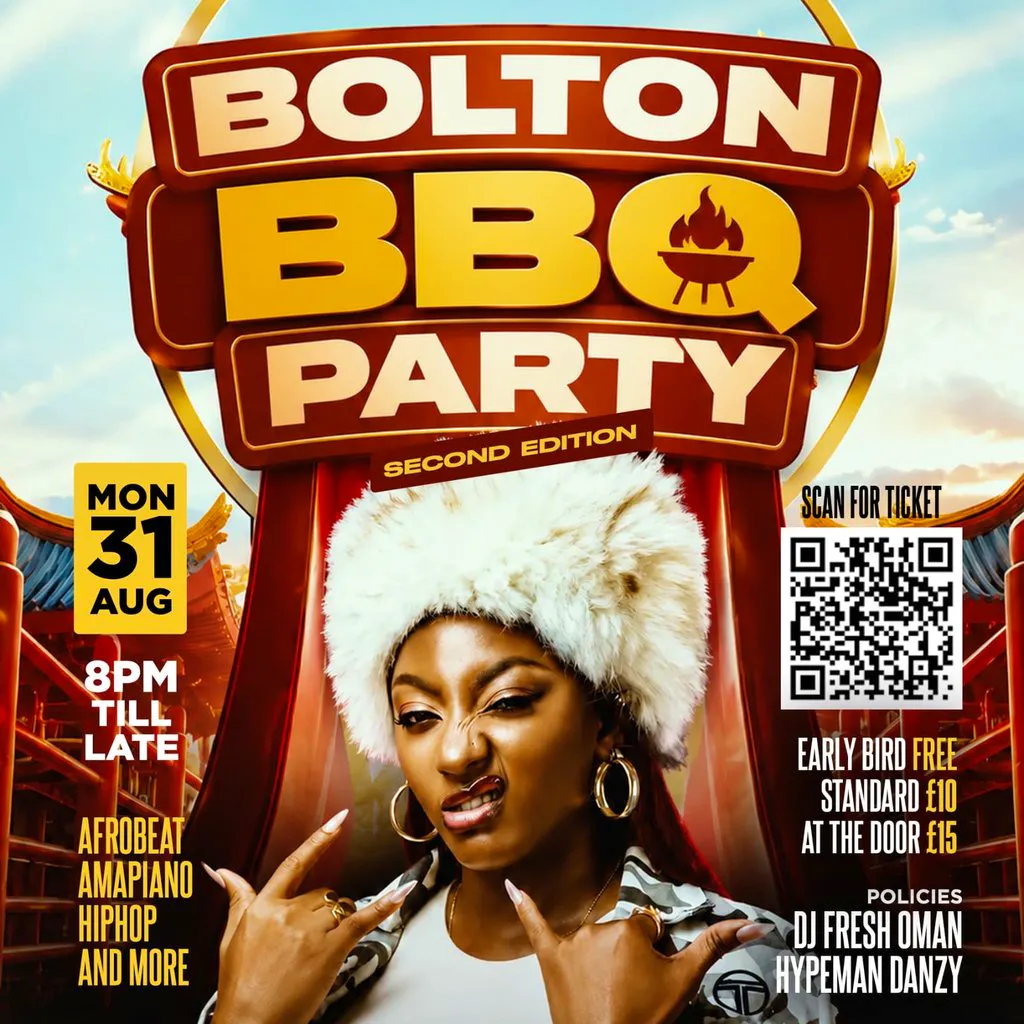 Bbq Party (2nd Edition) Live In Bolton - Mon 31st August 2026. at Definitely Maybe Bar Ltd
