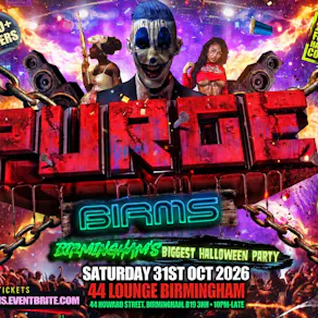 Purge Birms - Birmingham's Biggest Halloween Party