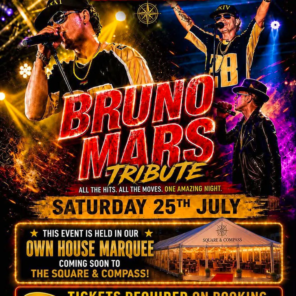 Bruno Mars - Tribute Act at The Square And Compass