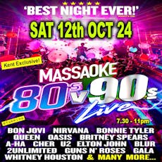 Massaoke - 80's Vs 90's - Bring The Sing! at Casino Rooms