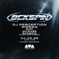 BCKSPIN 001: DJ Perception + Wodda at Moon Club