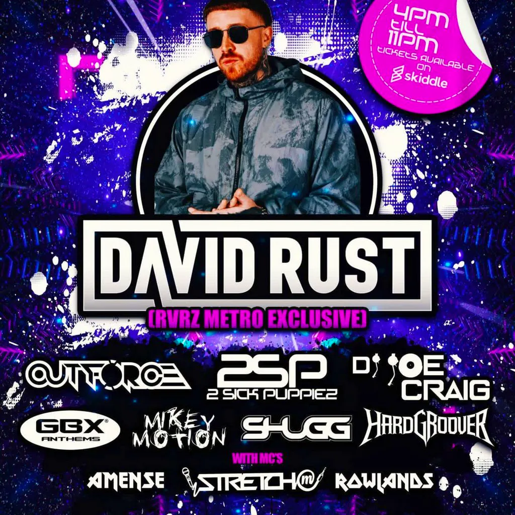 RVRZ Presents David Rust at Metro Saltcoats