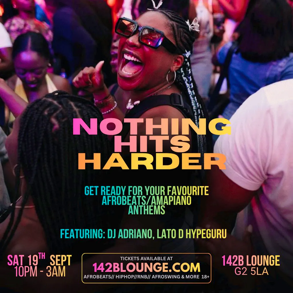 Nothing Hits Harder! at 142B Lounge Glasgow