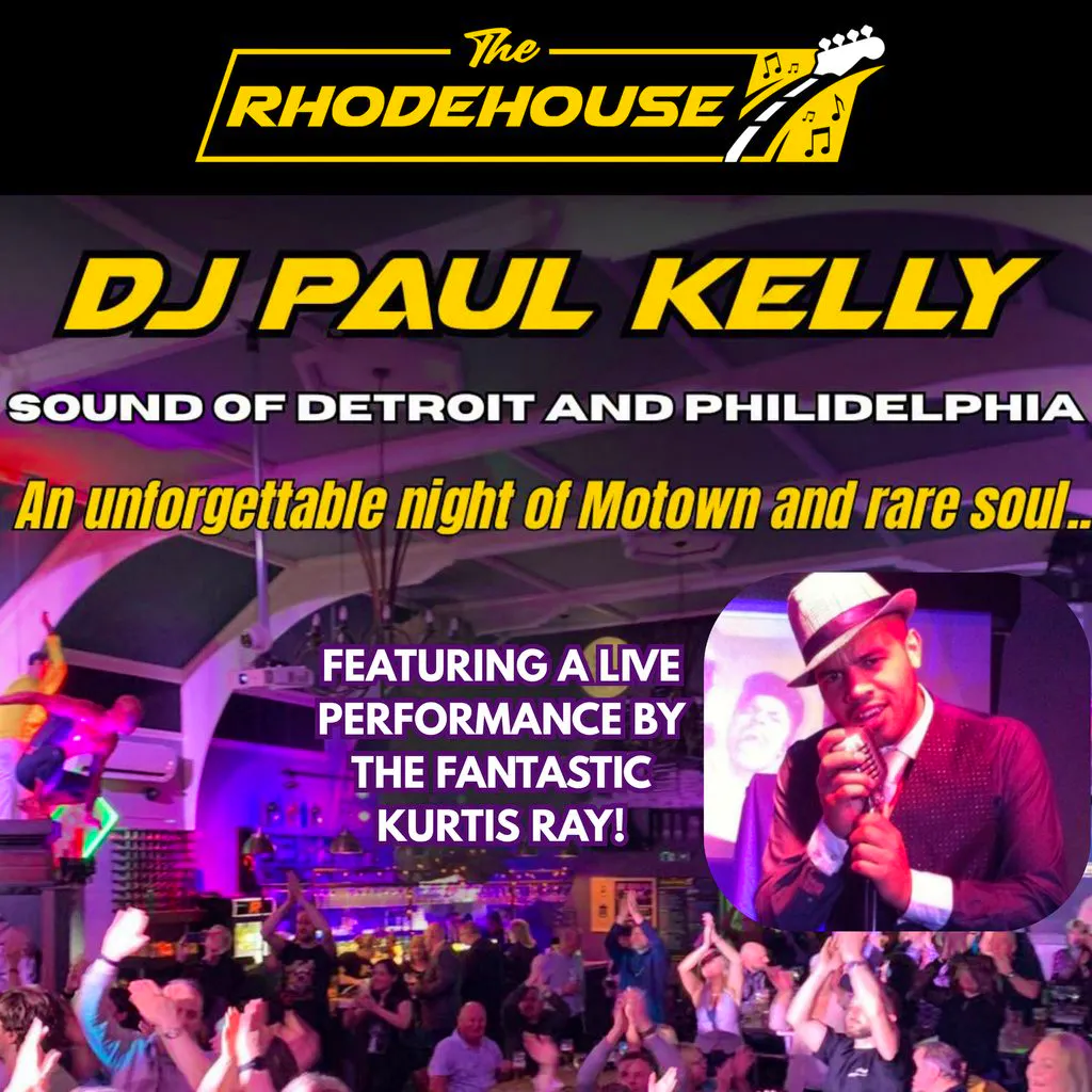 DJ Paul Kelly Sound of Detroit & Philadelphia at The Rhodehouse