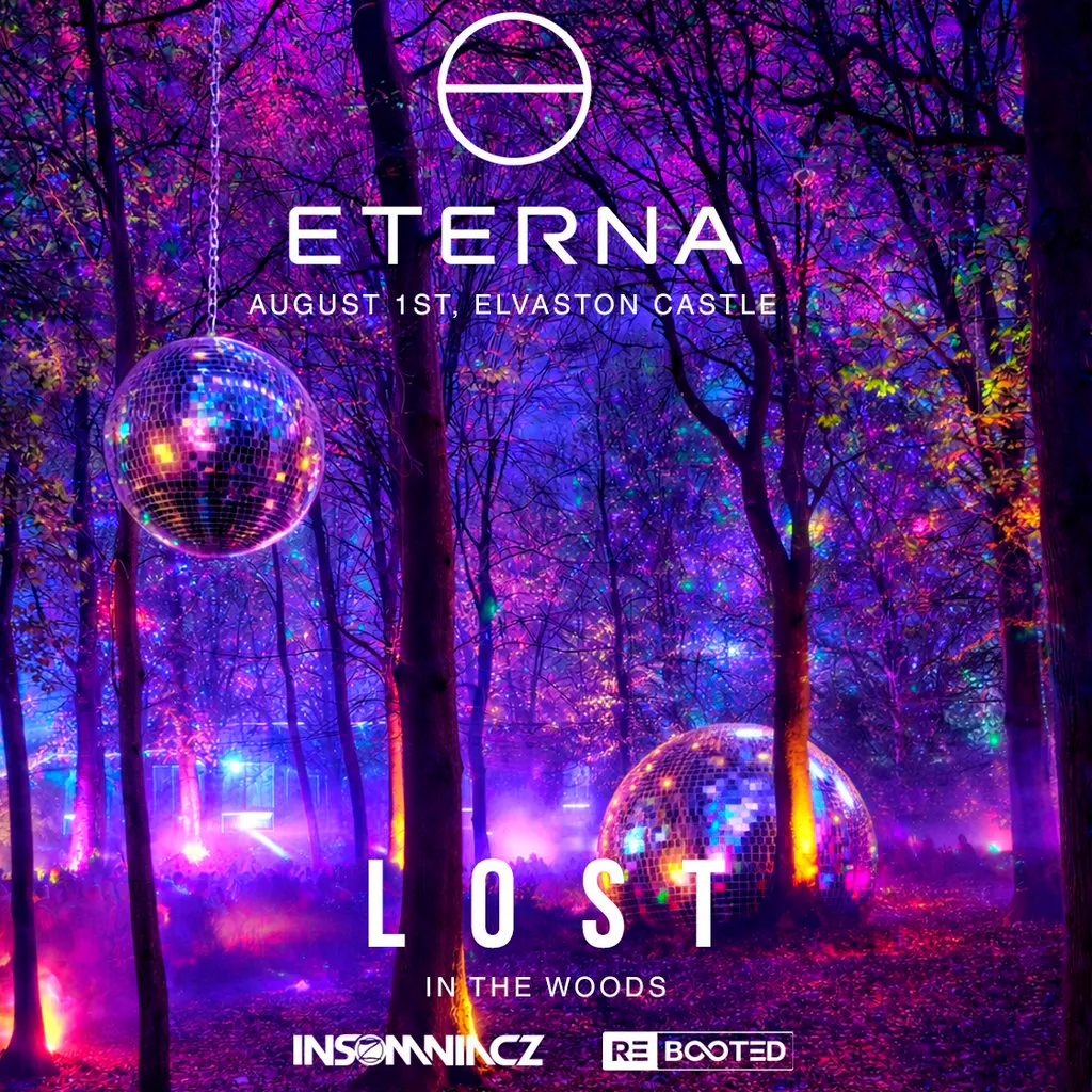 Eterna presents L O S T in the woods at Elvaston Castle Country Park