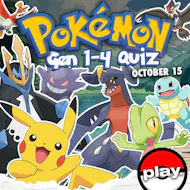 Pokemon (Gen 1 to Gen 4) Quiz at PLAY