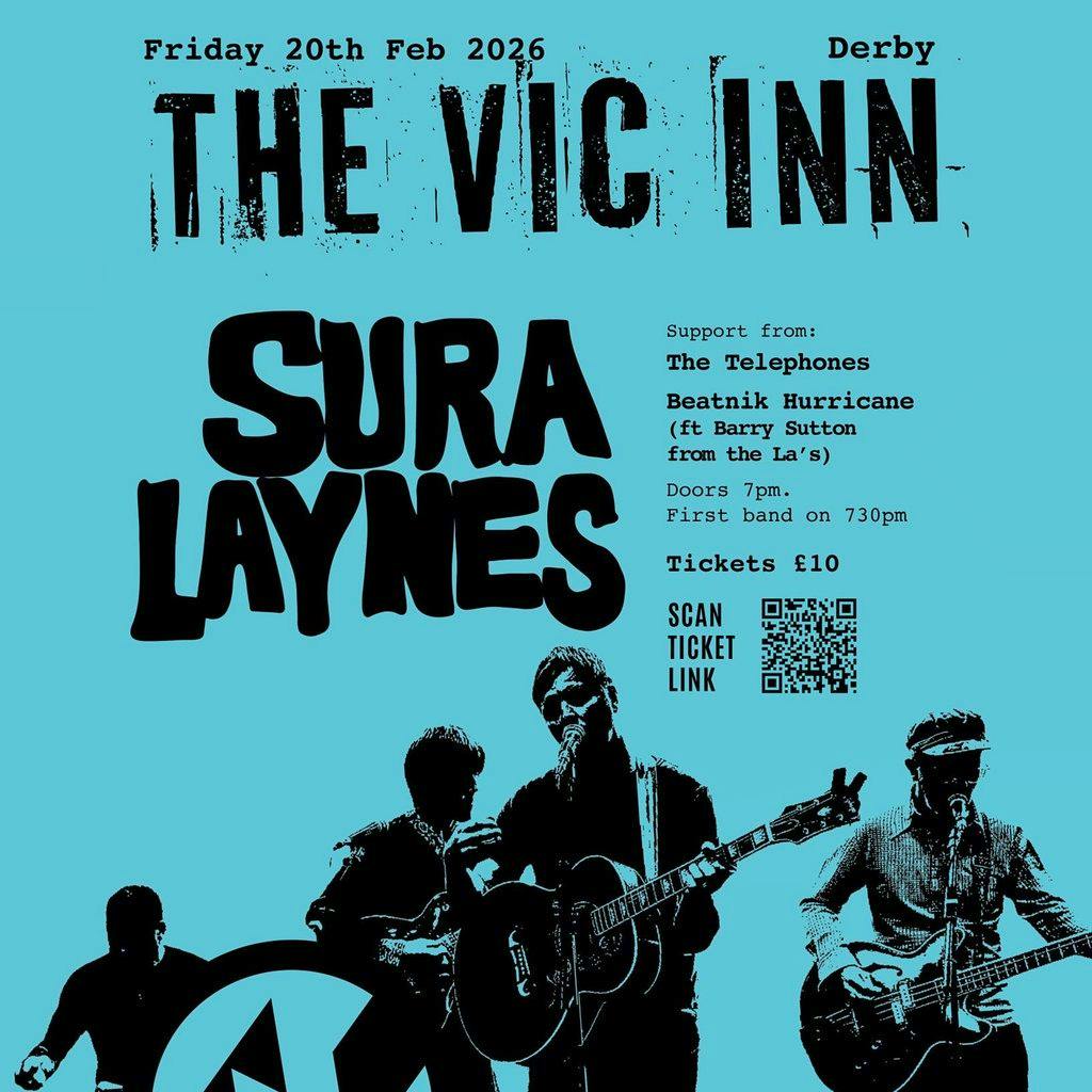 Sura Laynes, Beatnik Hurricane & The Telephones at The Vic Inn at The Vic Inn Derby