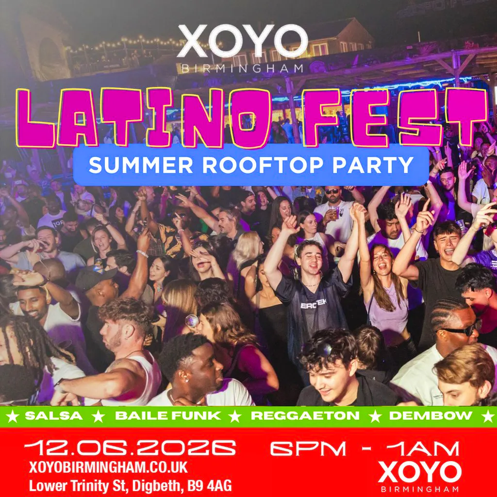 Latino Fest Summer Rooftop Party (Birmingham) at XOYO