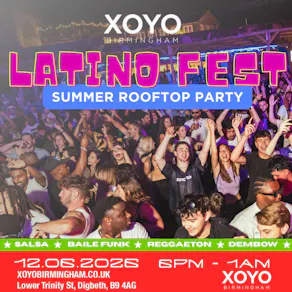 Latino Fest Summer Rooftop Party (Birmingham)