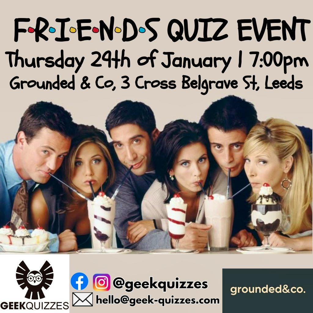 Friends Quiz Event at Grounded And Co