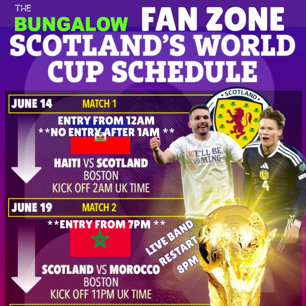 Scotland VS Morocco at The Bungalow Bar