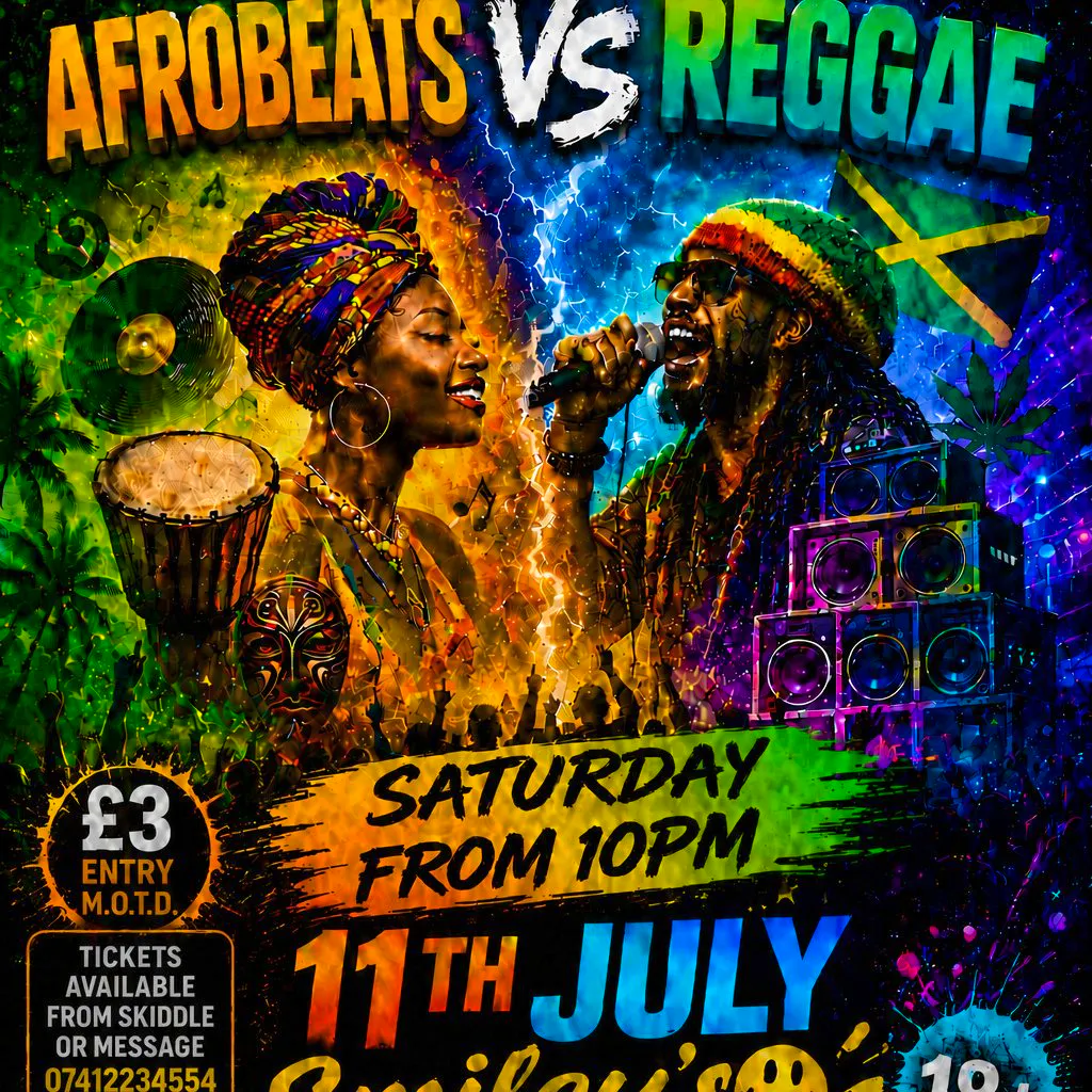 Afrobeats VS Reggae at Smileys