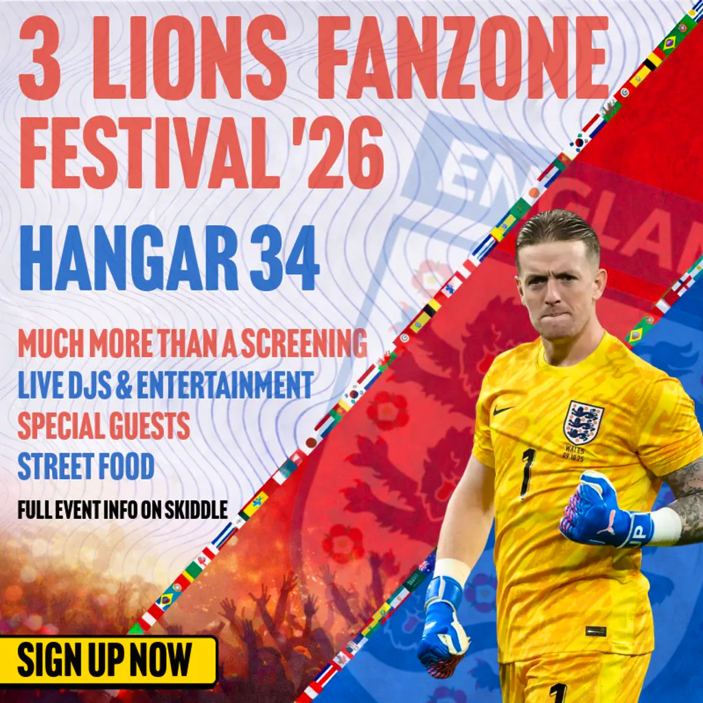 3 Lions Fanzone Festival: WORLD CUP FINAL at Hangar 34