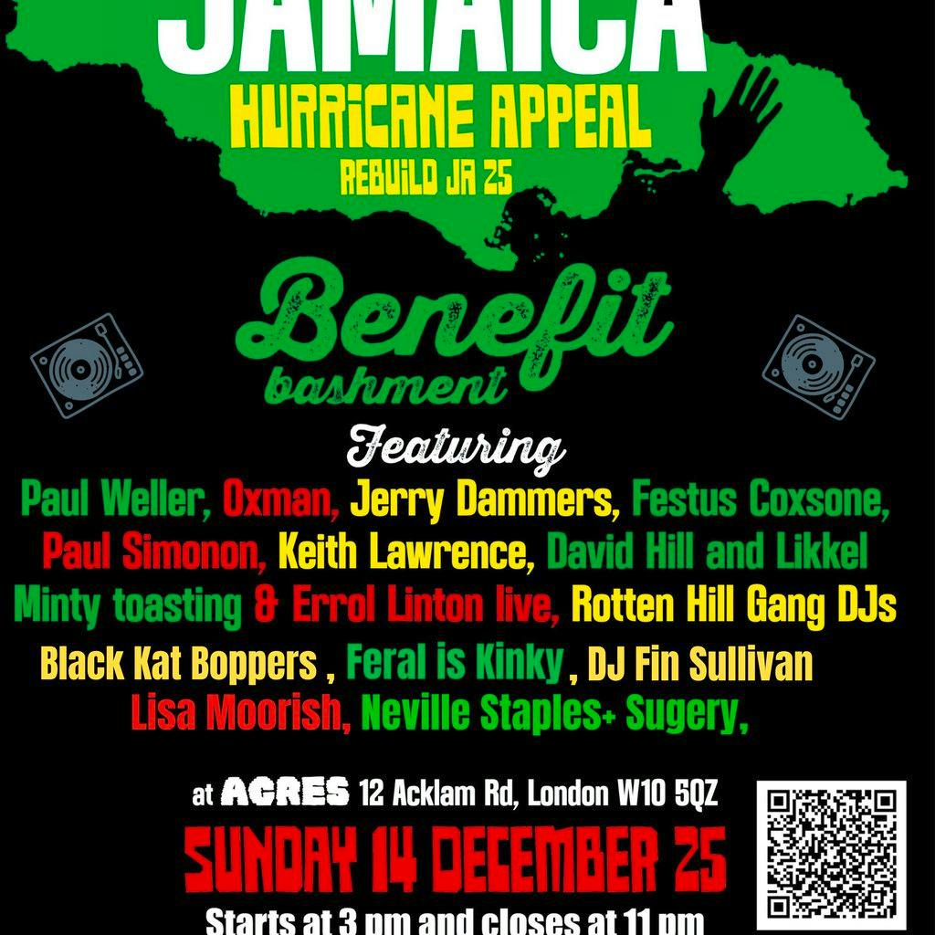 Rebuild JA 2025-Jamaican Hurricane Benefit 14/12/25 at Acres