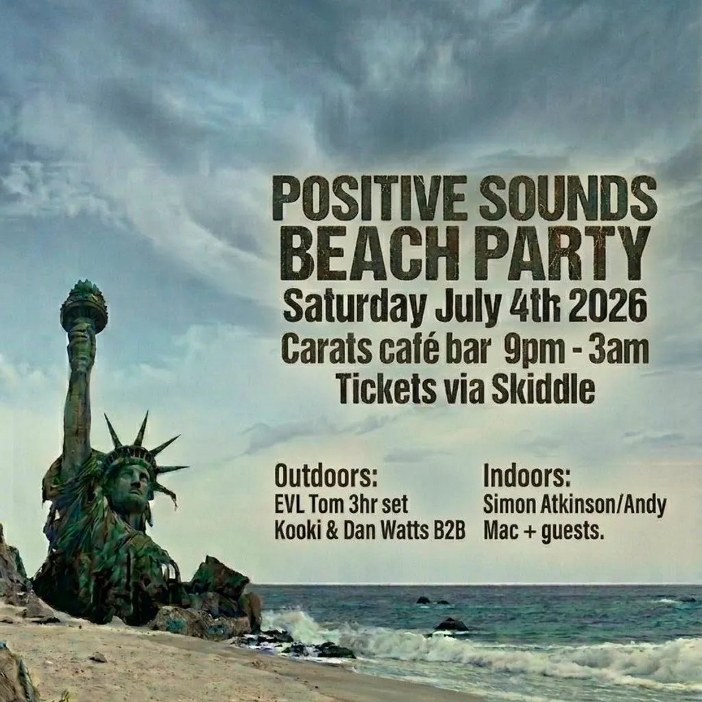Positive Sounds Beach Party at Carats Cafe