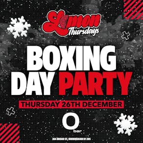 Lemon Thursdays Birmingham - Boxing Day Party