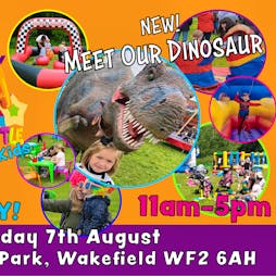 Venue: Funtopia festival with dinosaur encounters at wakefield | Castle Grove Wakefield  | Sun 7th August 2022