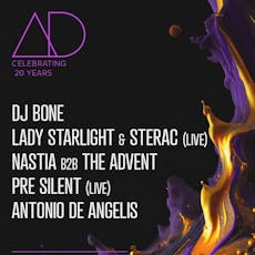 DJ Bone, Lady Starlight & STERAC (live), Nastia B2B The Advent at E1 Unit 2, 110 Pennington St, London E1W 2BB