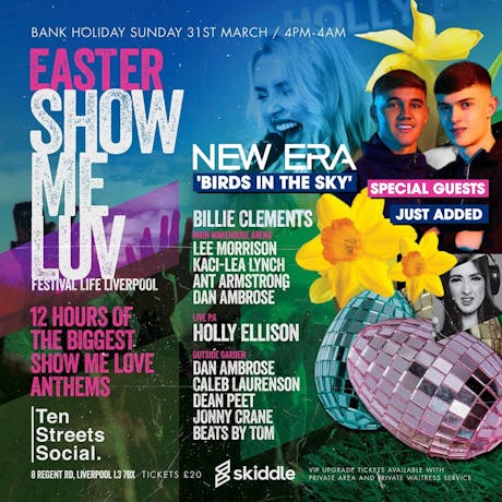 SHOW ME LUV EASTER Special at Ten Streets Social