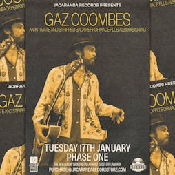 Gaz Coombes - Matinee Stripped Back Album Launch   Tickets | Phase One Liverpool  | Tue 17th January 2023 Lineup