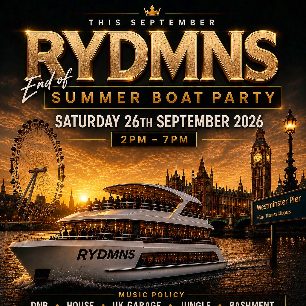 Rydmns Summer boat party at  Westminster Millennium Pier